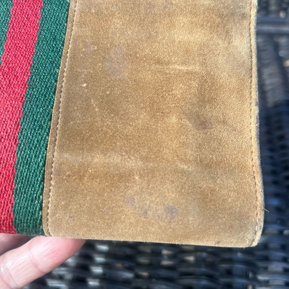 Gucci wallet suede Sherry line vintage wallet - Picture 12 of 16